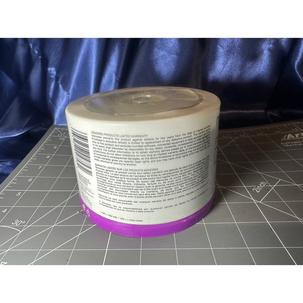Memorex DVD+R 4.7GB 16X 50PK Printable Recordable Spindle/Cake Box - Picture 4 of 6